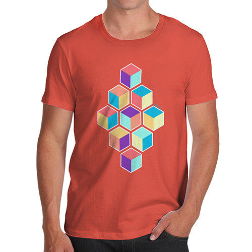 Men's Geometric Cubes T-Shirt