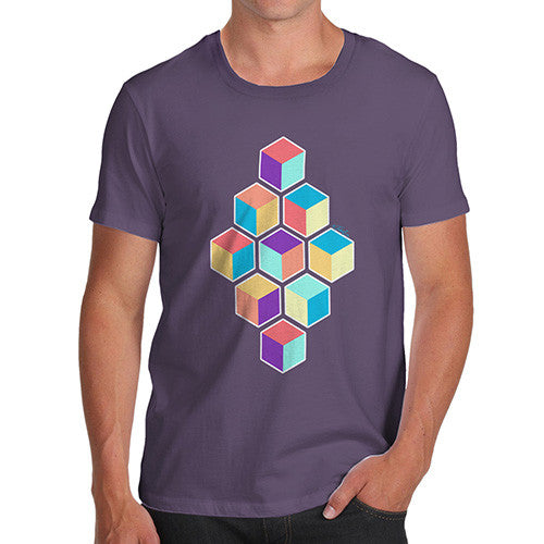 Men's Geometric Cubes T-Shirt