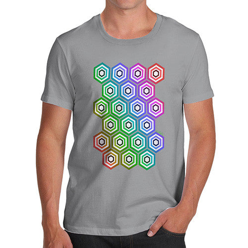 Men's Geometric Hexagons T-Shirt