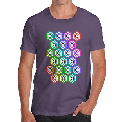 Men's Geometric Hexagons T-Shirt