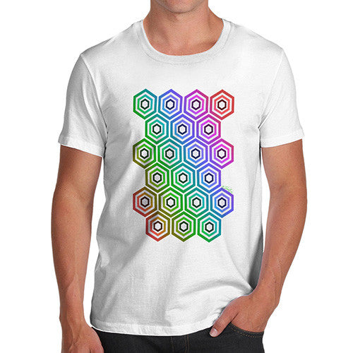 Men's Geometric Hexagons T-Shirt