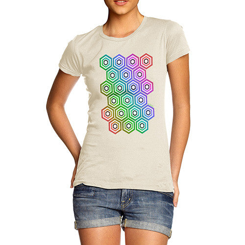 Women's Geometric Hexagons T-Shirt