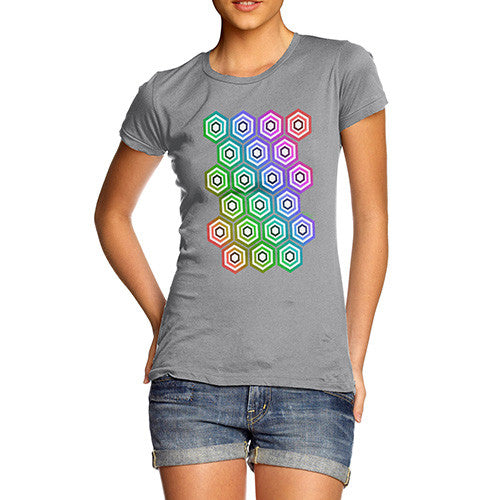 Women's Geometric Hexagons T-Shirt