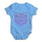 Geometric Tribal Bear Baby Grow Bodysuit