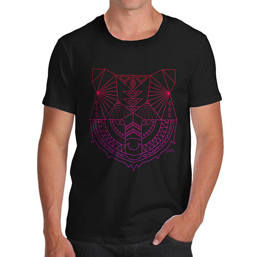 Men's Geometric Tribal Bear T-Shirt