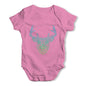 Geometric Stag Baby Grow Bodysuit