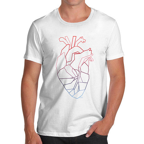 Men's Geometric Heart T-Shirt