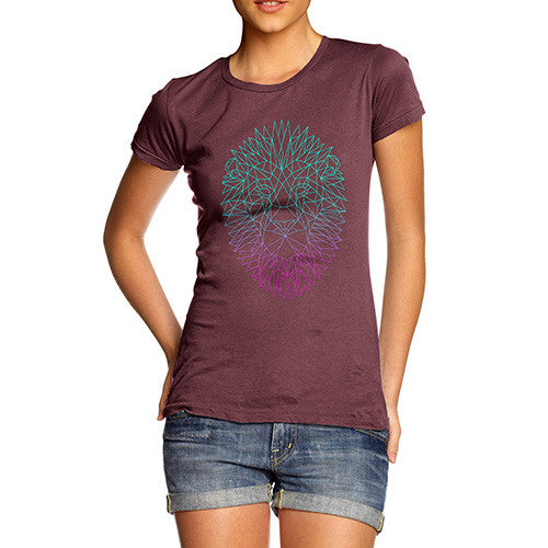 Women's Geometric Lion T-Shirt