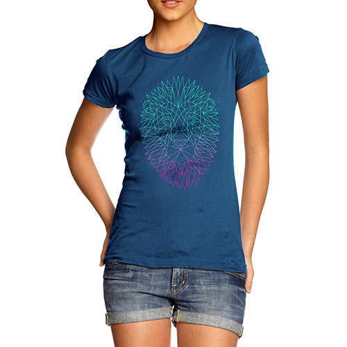 Women's Geometric Lion T-Shirt