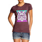 Women's Geometric Tiger Face T-Shirt