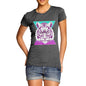 Women's Geometric Tiger Face T-Shirt