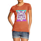 Women's Geometric Tiger Face T-Shirt