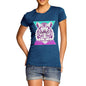 Women's Geometric Tiger Face T-Shirt