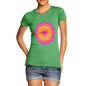 Women's Geometric Pink & Orange Mandala T-Shirt