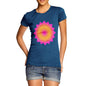 Women's Geometric Pink & Orange Mandala T-Shirt