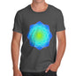 Men's Geometric Blue & Green Mandala T-Shirt