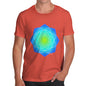 Men's Geometric Blue & Green Mandala T-Shirt