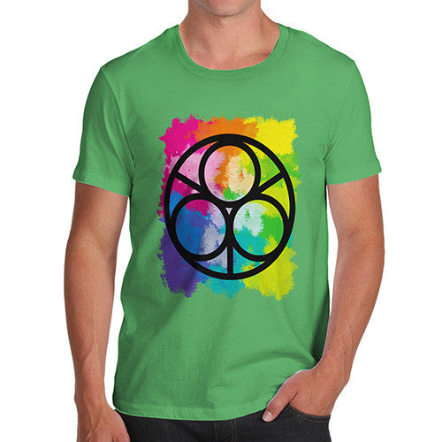 Men's Geometric Rainbow Circles T-Shirt