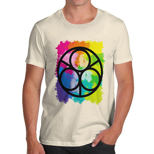 Men's Geometric Rainbow Circles T-Shirt