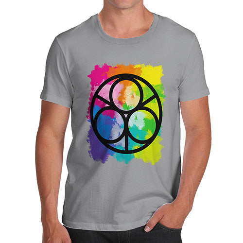 Men's Geometric Rainbow Circles T-Shirt