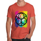 Men's Geometric Rainbow Circles T-Shirt