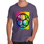 Men's Geometric Rainbow Circles T-Shirt