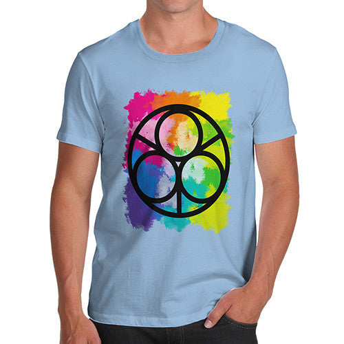 Men's Geometric Rainbow Circles T-Shirt