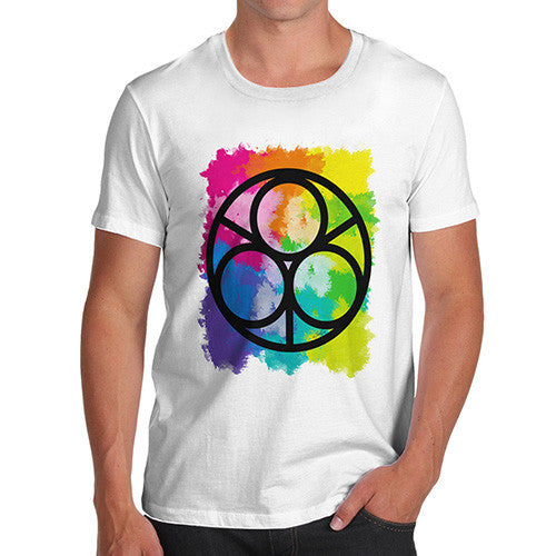 Men's Geometric Rainbow Circles T-Shirt