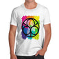 Men's Geometric Rainbow Circles T-Shirt