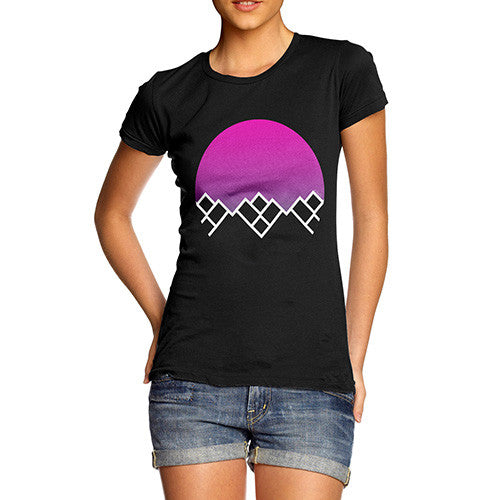 Women's Geometric Mountains T-Shirt