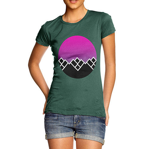 Women's Geometric Mountains T-Shirt