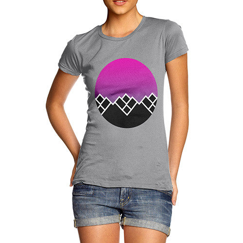 Women's Geometric Mountains T-Shirt