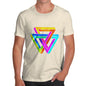 Men's Geometric Rainbow Penrose Triangle  T-Shirt