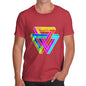 Men's Geometric Rainbow Penrose Triangle  T-Shirt