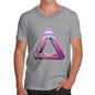 Men's Geometric Patterned Penrose Triangle T-Shirt