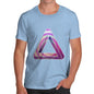 Men's Geometric Patterned Penrose Triangle T-Shirt