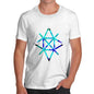 Men's Geometric Paint Splattered Shapes T-Shirt