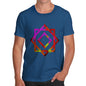 Men's Geometric Paint Splattered Squares T-Shirt