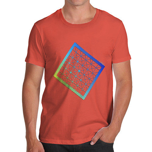 Men's Geometric Halftone Square T-Shirt