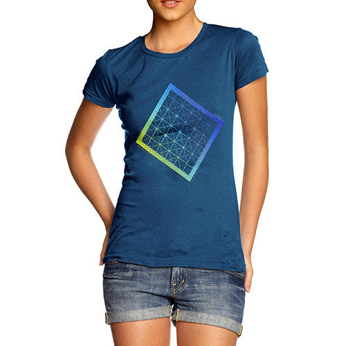 Women's Geometric Halftone Square T-Shirt