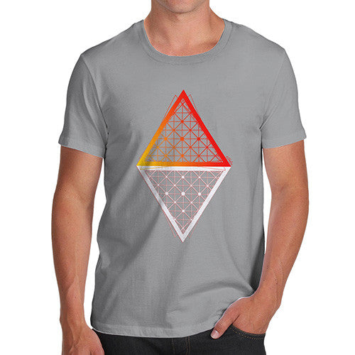 Men's Geometric Triangle Polygons T-Shirt