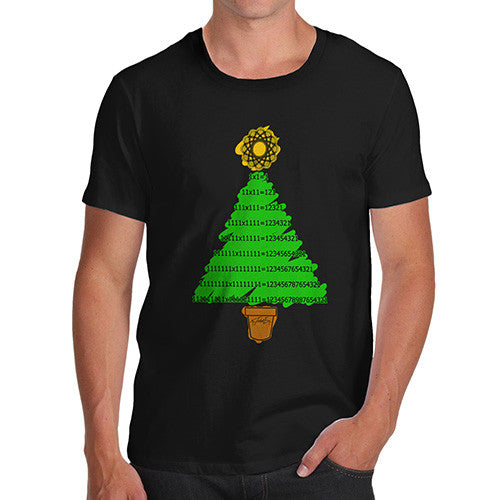 Men's Mathematical Christmas Tree T-Shirt