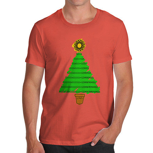 Men's Mathematical Christmas Tree T-Shirt