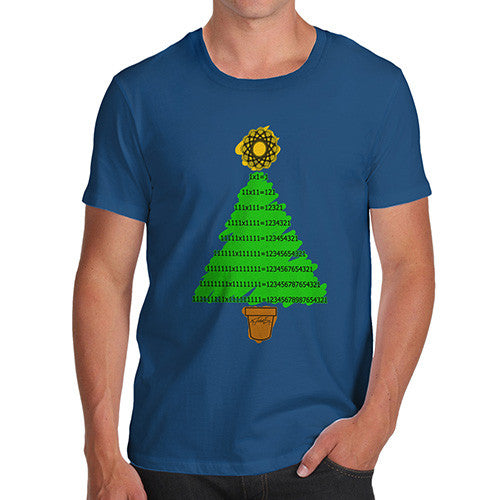 Men's Mathematical Christmas Tree T-Shirt