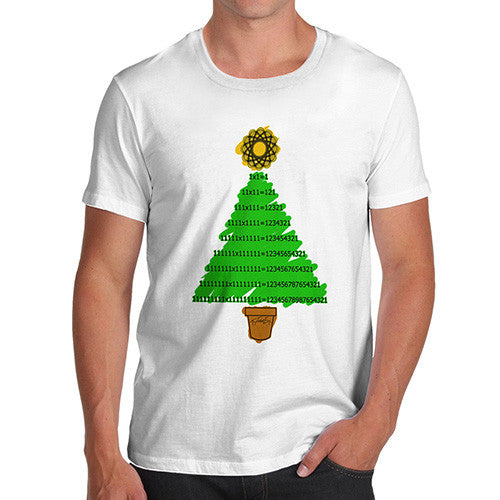 Men's Mathematical Christmas Tree T-Shirt