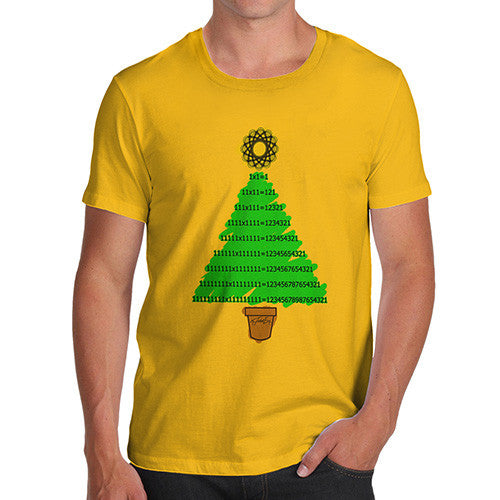 Men's Mathematical Christmas Tree T-Shirt