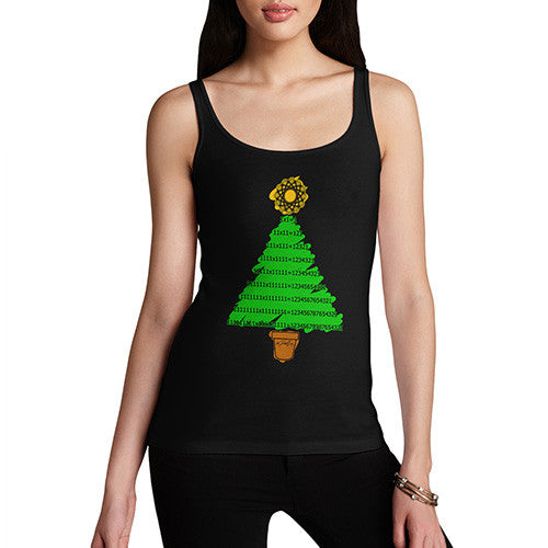 Women's Mathematical Christmas Tree Tank Top