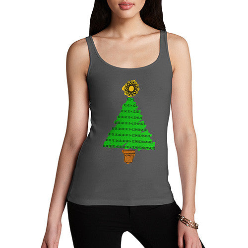 Women's Mathematical Christmas Tree Tank Top