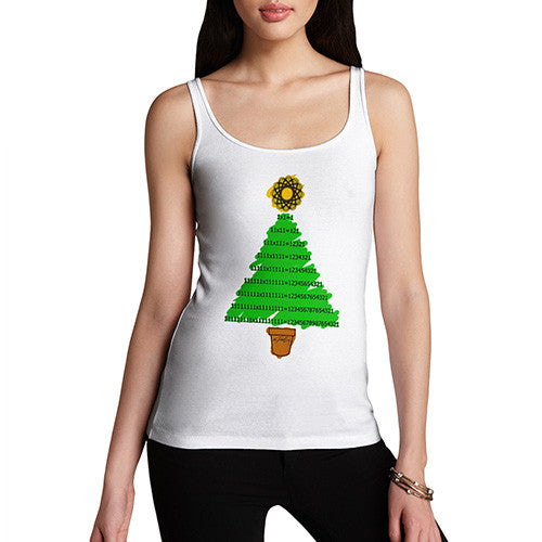 Women's Mathematical Christmas Tree Tank Top