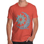 Men's Decorative Blue Mandala T-Shirt